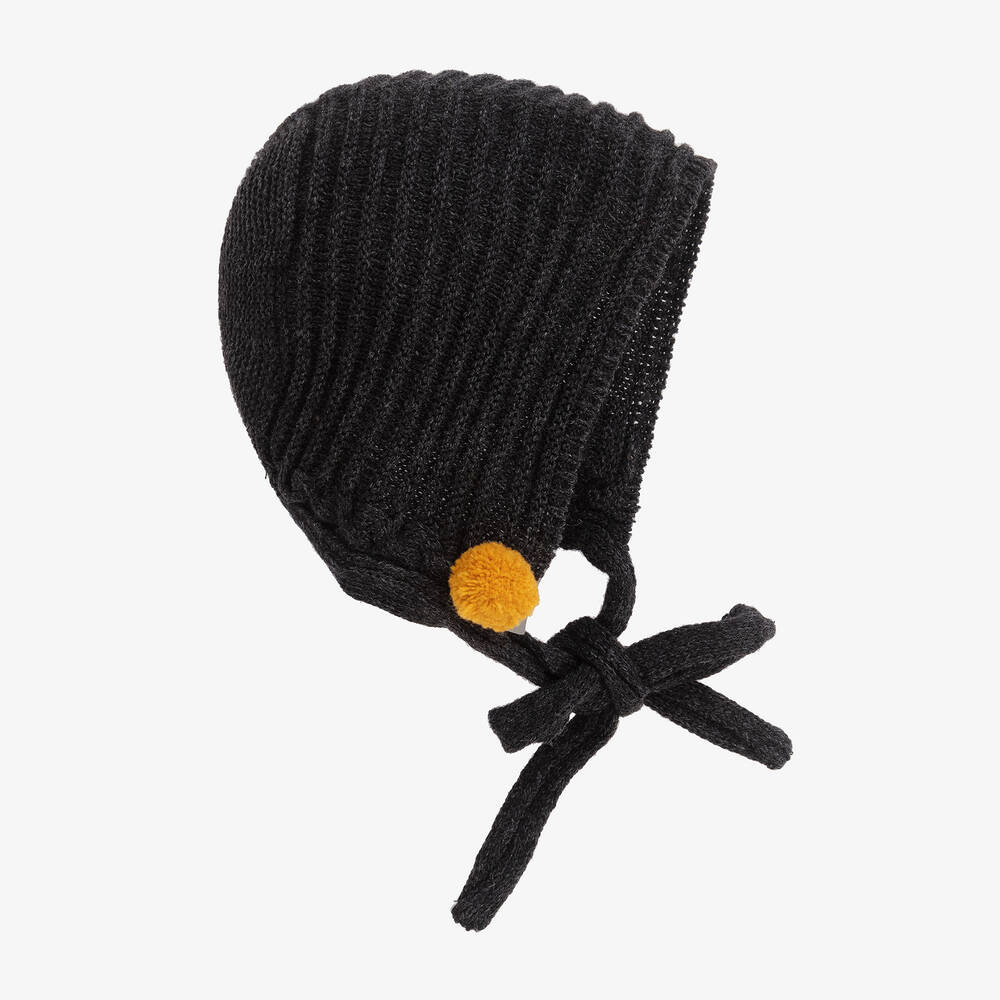 Foque - قبعة بونيه مزيج قطن لون رمادي للأطفال | Childrensalon