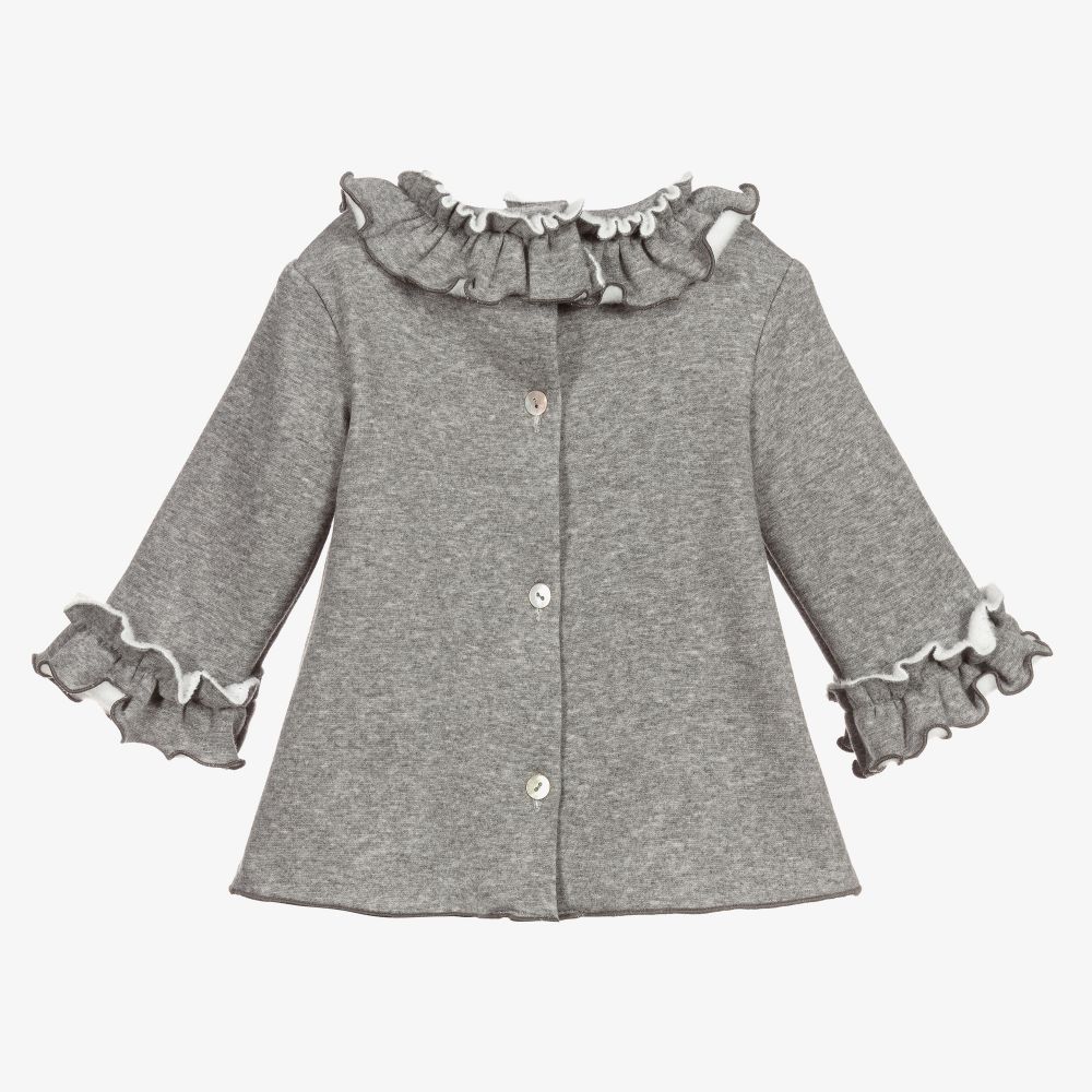 Foque-Grey Jersey Dress Set  | Childrensalon Outlet