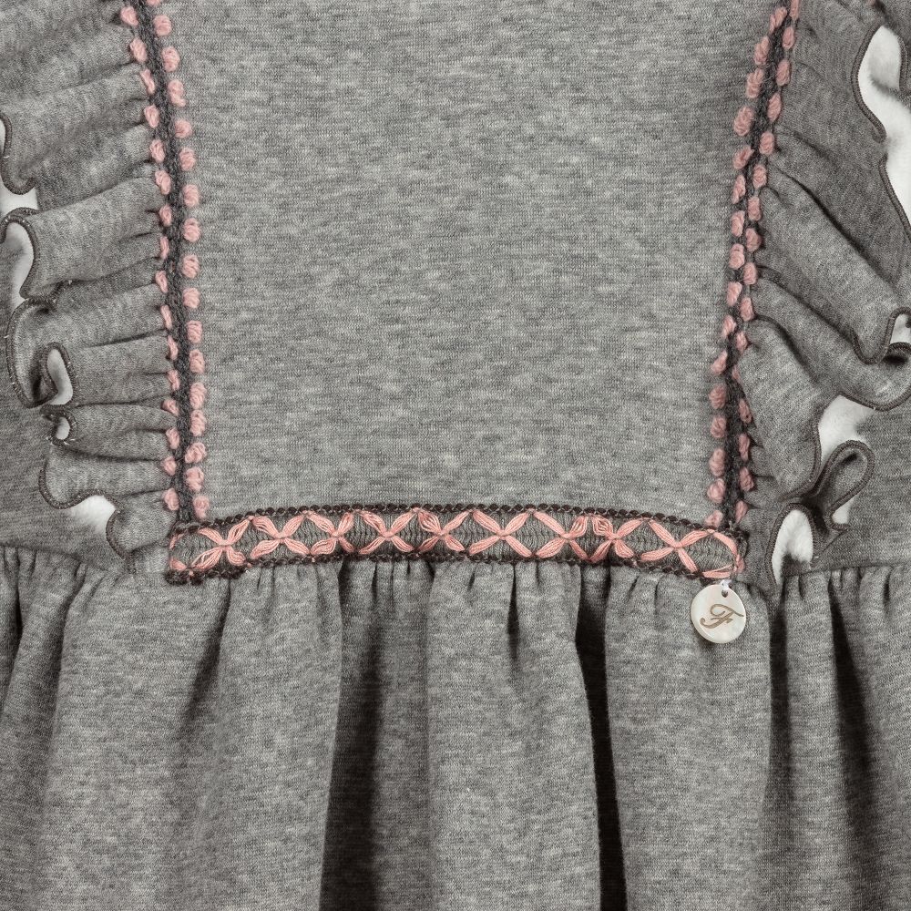 Foque-Серое платье из джерси с капюшоном | Childrensalon Outlet