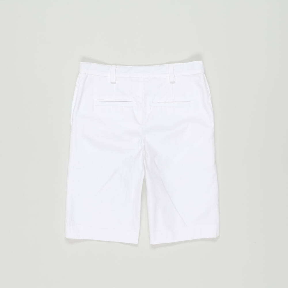 Foque-Preloved Boys White Cotton Shorts (4 years) | Childrensalon Outlet