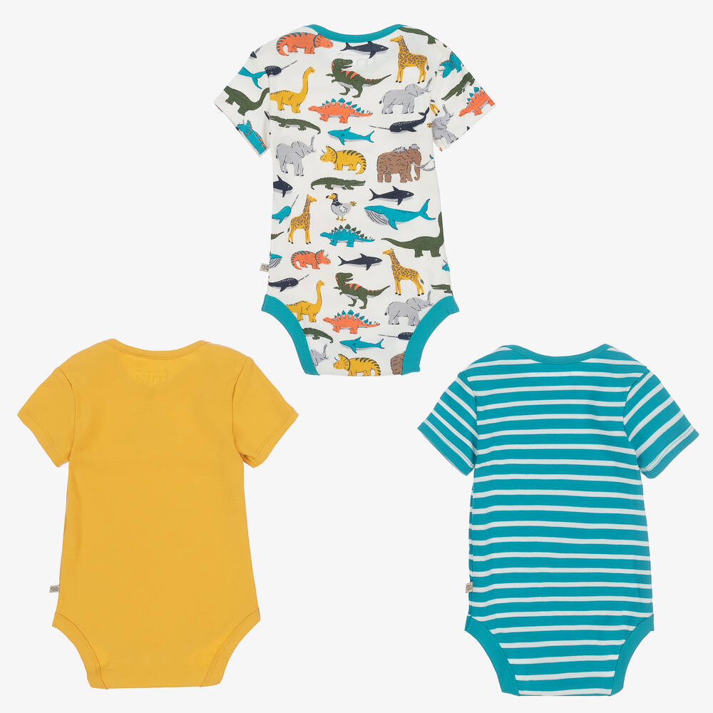 فروجي-أوفرول بادي قطن عضوي للمواليد (عدد 3) | Childrensalon Outlet