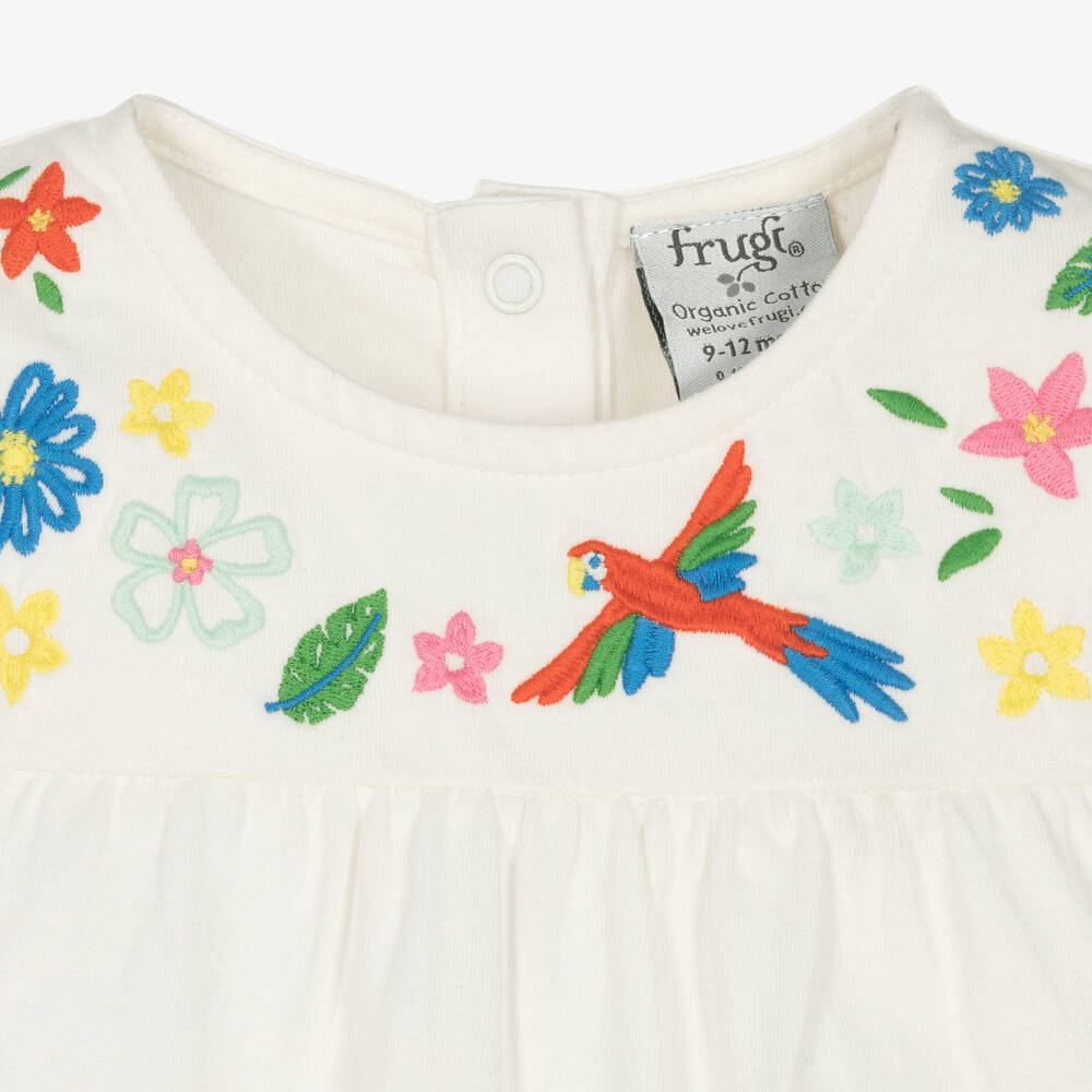 Frugi-Baby Girls Rainbow Stripe Leggings Set | Childrensalon Outlet