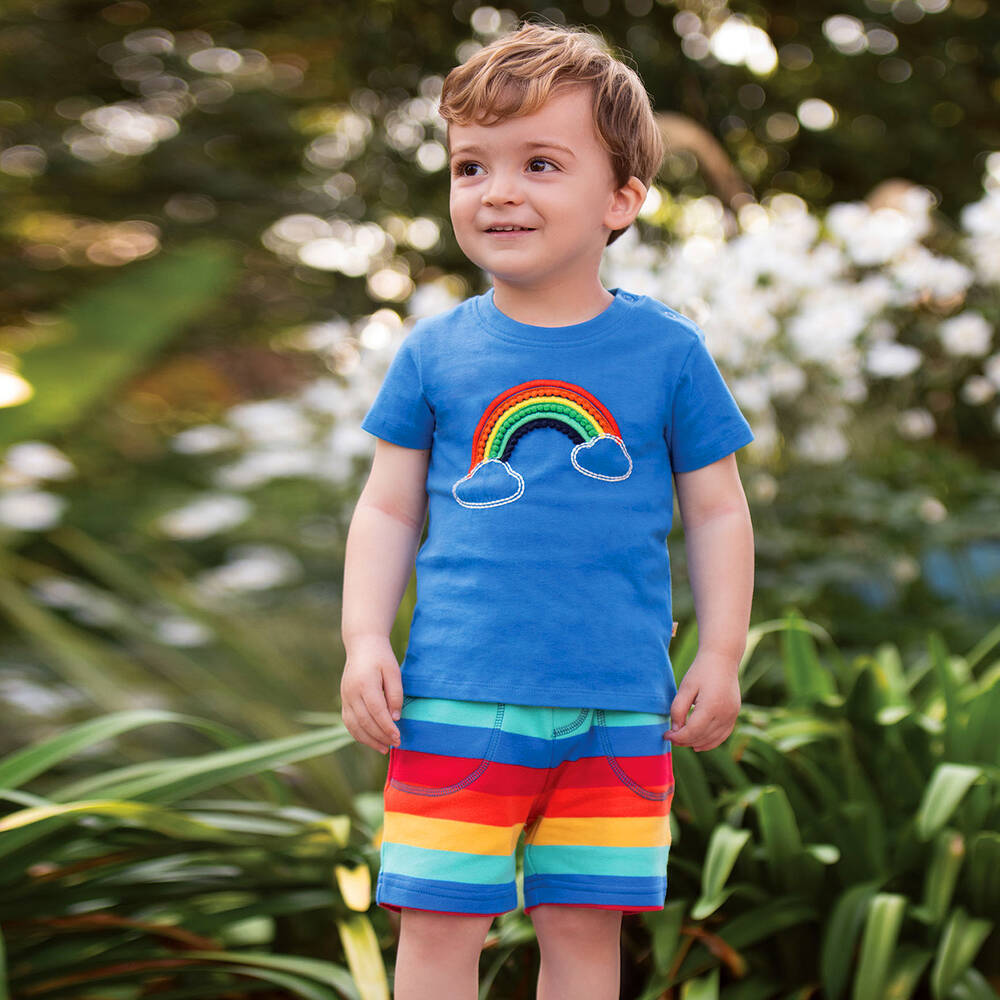 Frugi-Синяя футболка из органического хлопка | Childrensalon Outlet