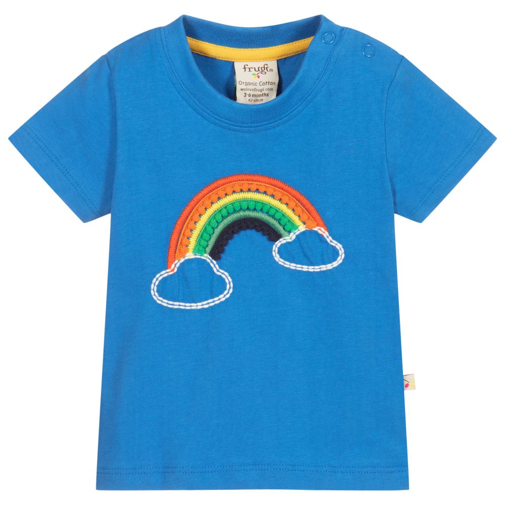 Frugi - T-shirt bleu en coton bio | Childrensalon