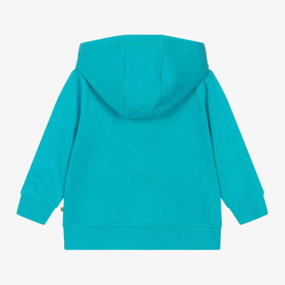 Frugi-Boys Blue Cotton Toucan Zip-Up Top | Childrensalon Outlet