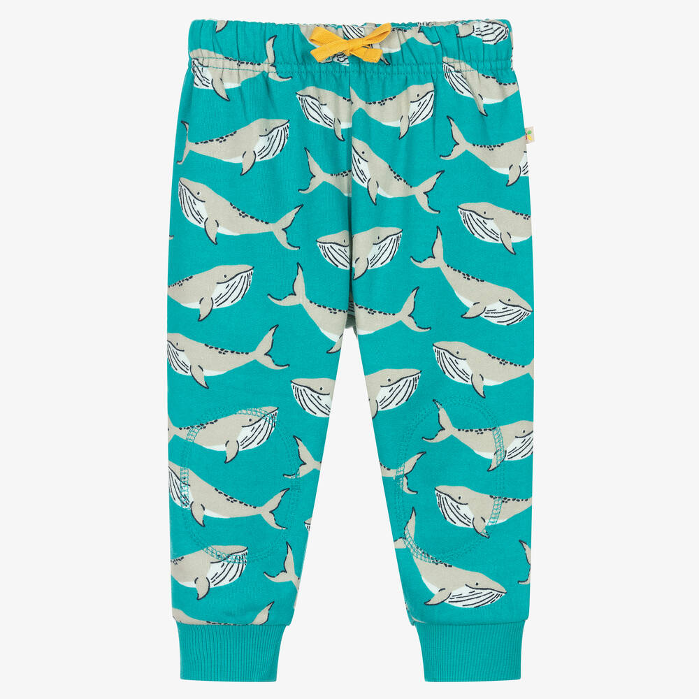 Frugi - Bas de jogging coton bleu baleines | Childrensalon