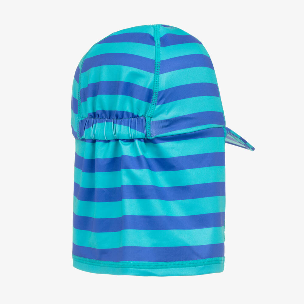 Frugi-Boys Blue Sun Protection Cap | Childrensalon Outlet
