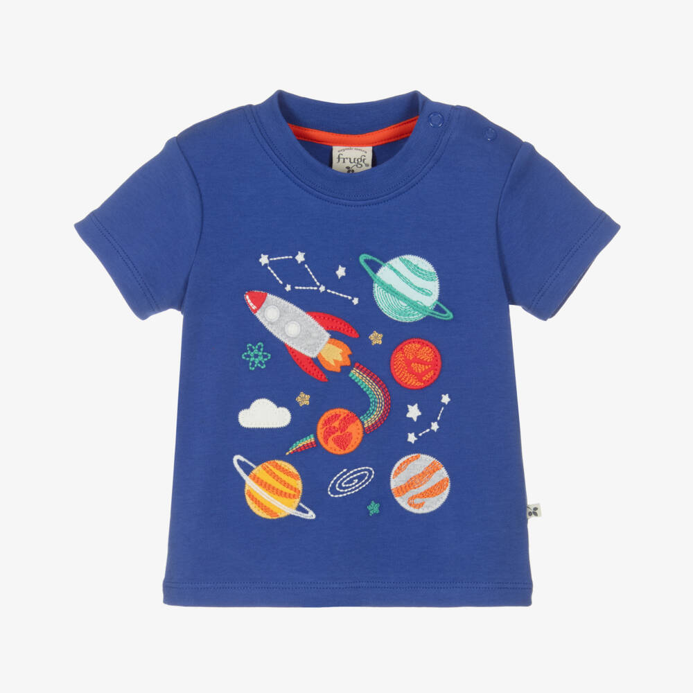 Frugi-Boys Cosmic Organic Cotton Tee | Childrensalon Outlet