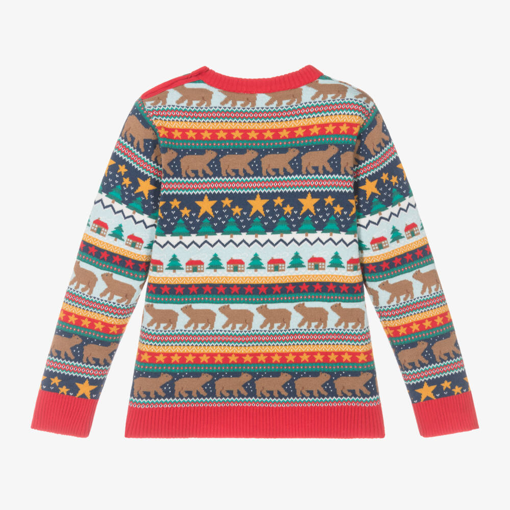 Frugi-Boys Cotton Fair Isle Jumper | Childrensalon Outlet