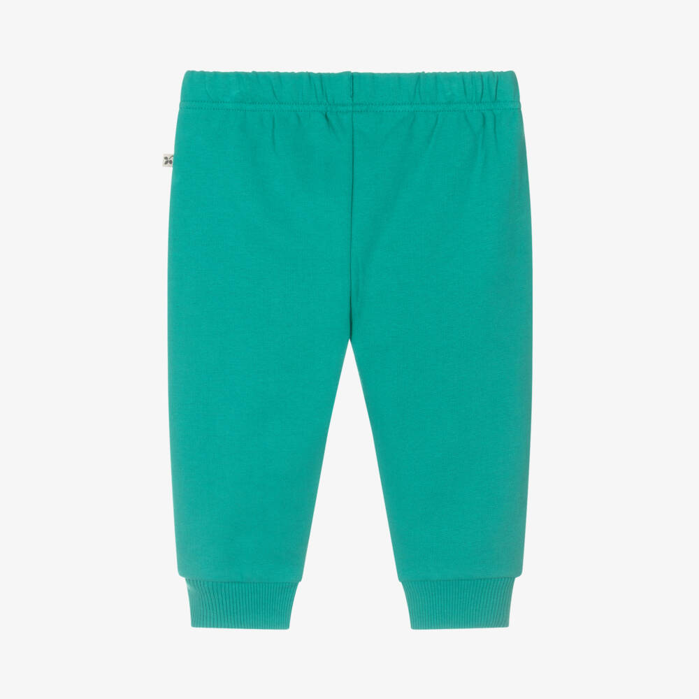 Frugi-Boys Green Animal Knee Joggers | Childrensalon Outlet
