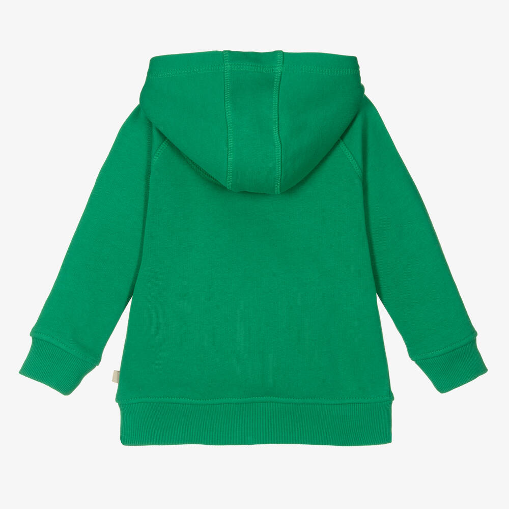 Boys green zip new arrivals up hoodie