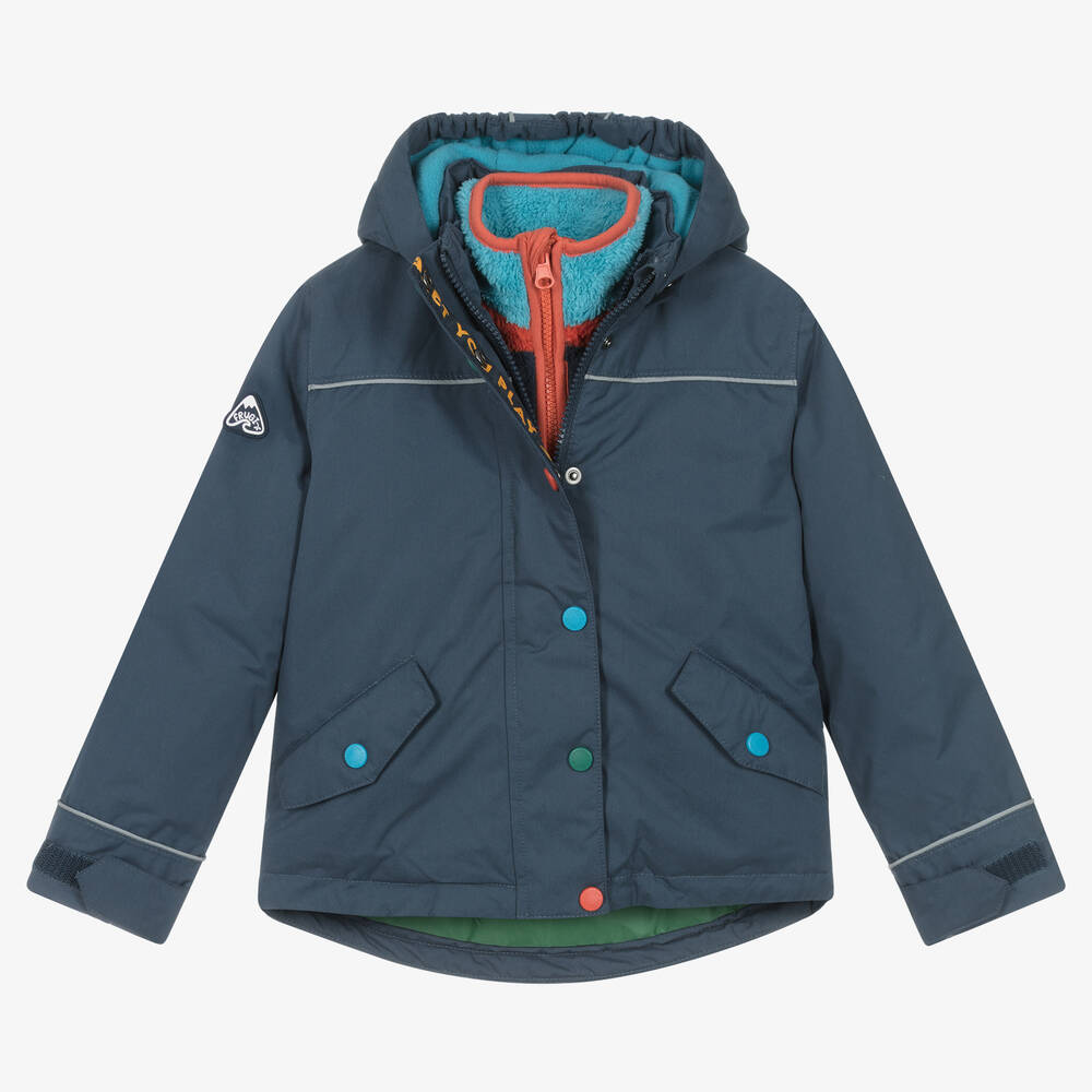 Frugi-Boys Navy Blue 2-in-1 Jacket | Childrensalon Outlet