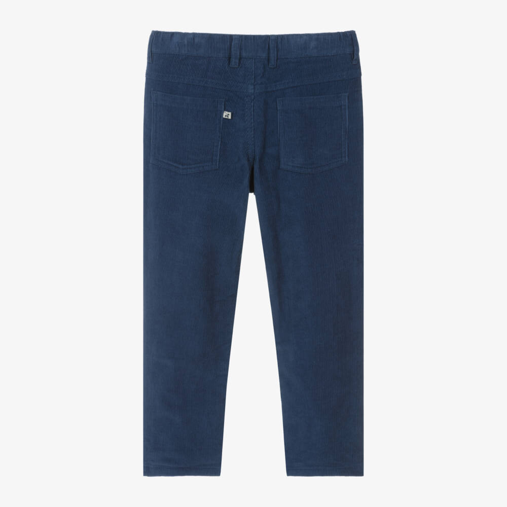 Frugi-Boys Navy Corduroy Adventure Pants | Childrensalon Outlet