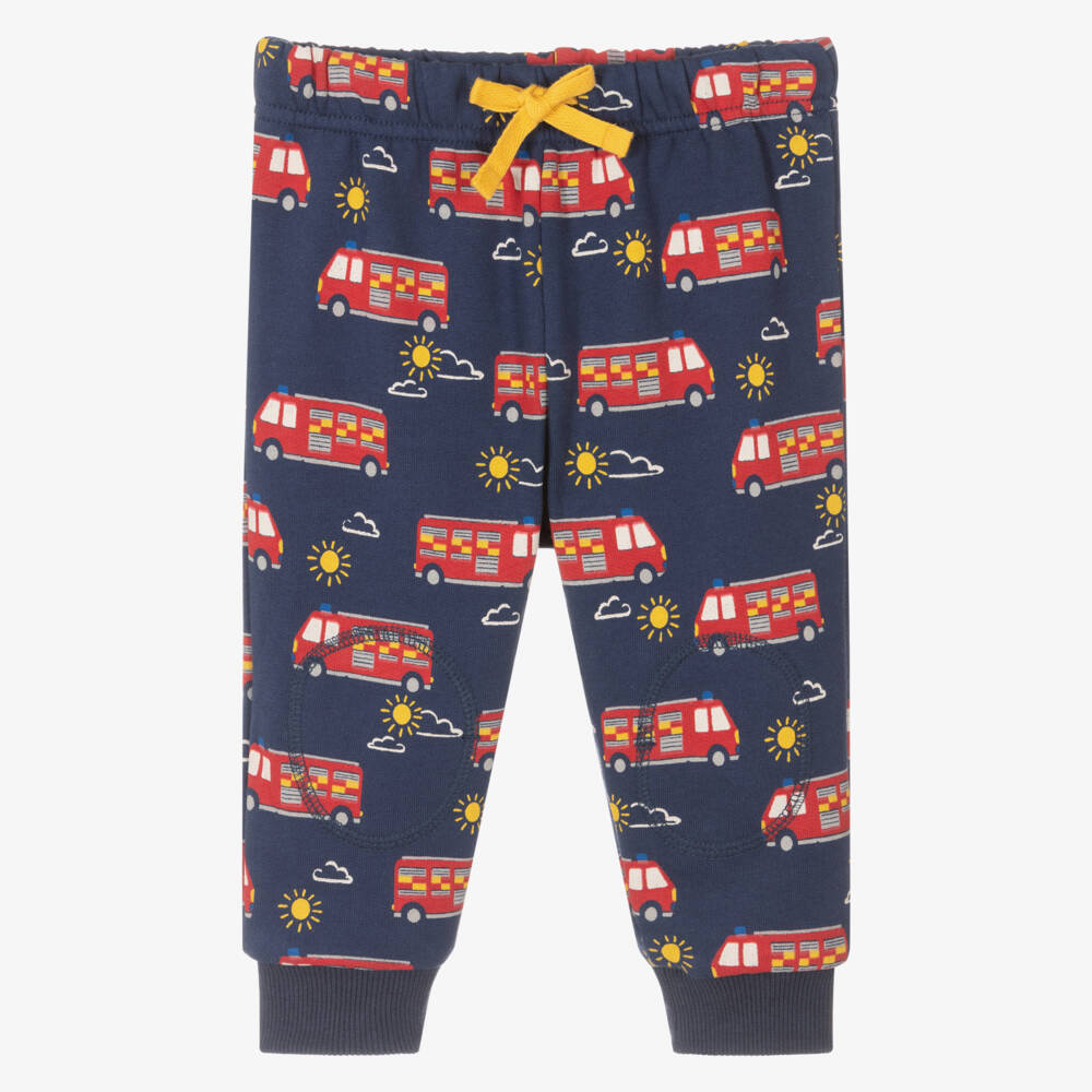 Frugi-Boys Navy Firefighter Jogger Pants | Childrensalon Outlet