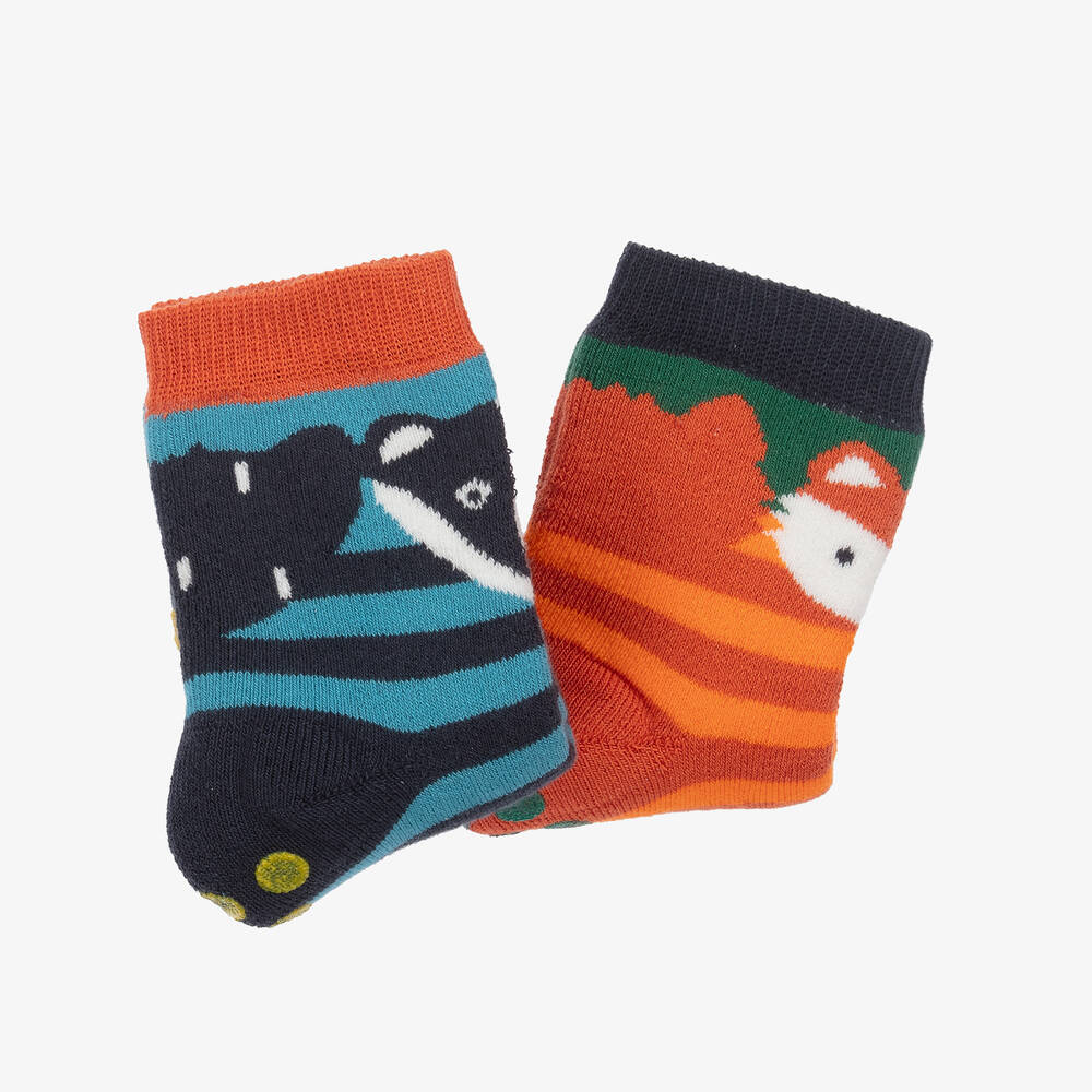 فروجي-جوارب قطن عضوي محبوك للأولاد (عدد 2) | Childrensalon Outlet