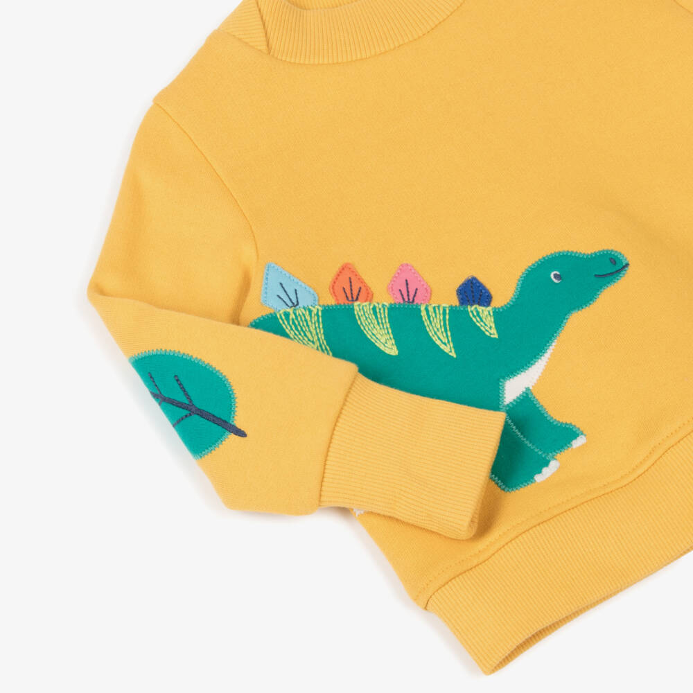 Frugi-Boys Organic Cotton Dino Jumper | Childrensalon Outlet