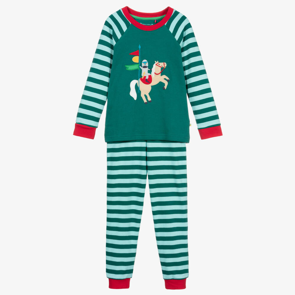 Frugi-بيجاما قطن عضوي لون أخضر للأولاد | Childrensalon Outlet