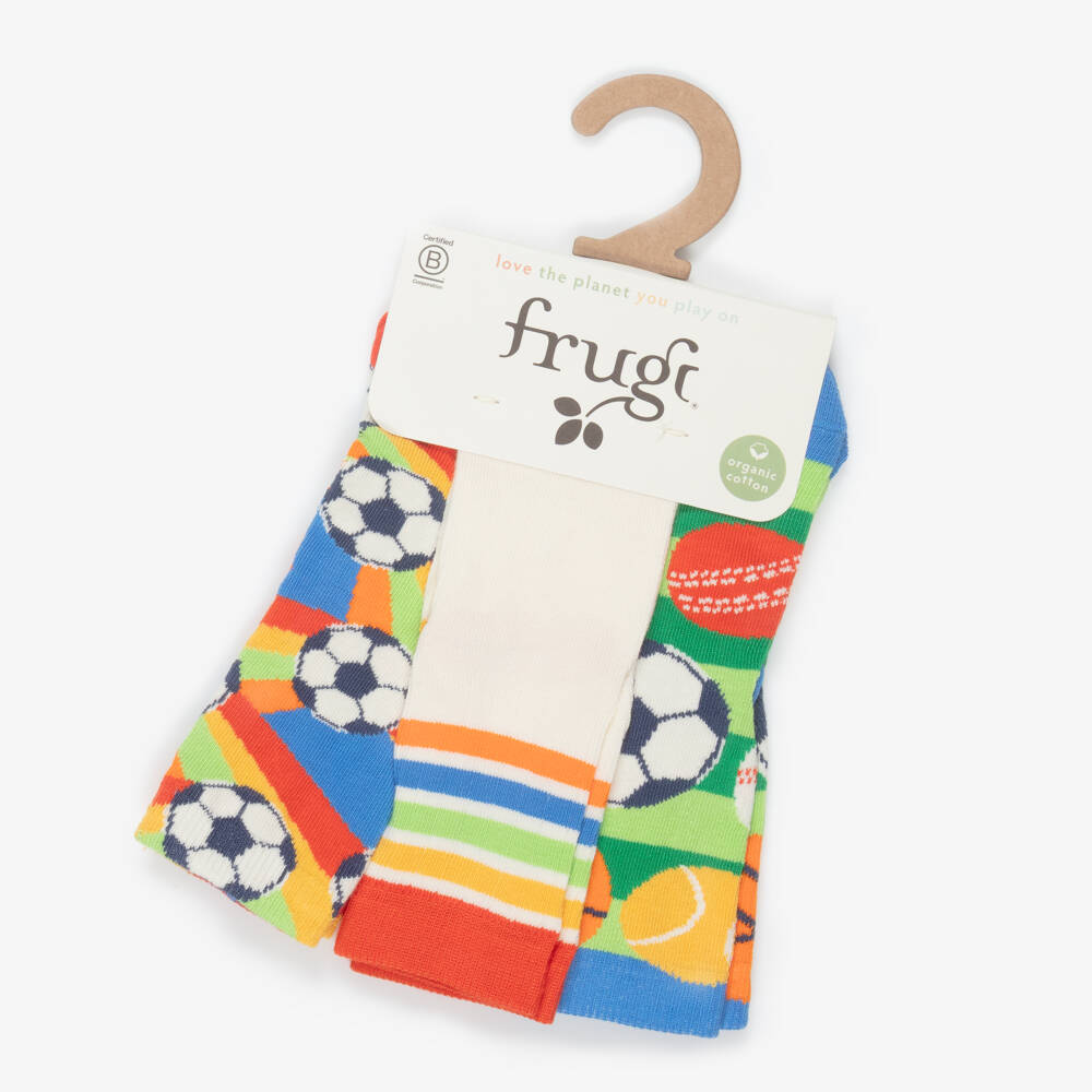 Frugi-Boys Organic Cotton Socks (3 Pack) | Childrensalon Outlet