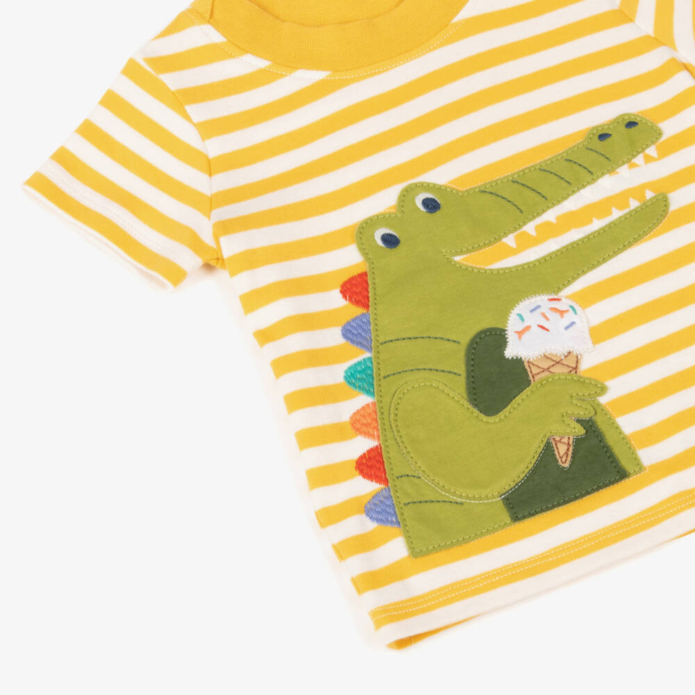 Frugi-Boys Tropical Crocodile Shorts Ensemble | Childrensalon Outlet