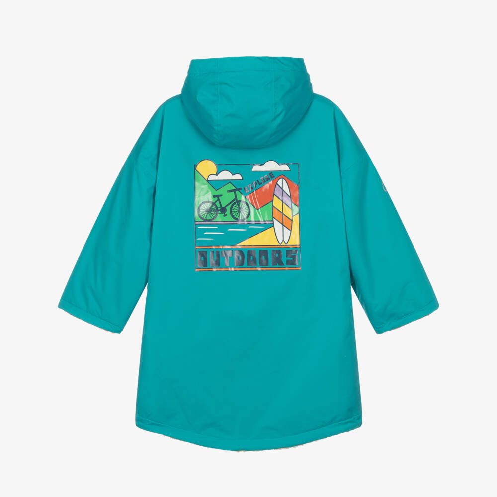 Frugi-Boys Turquoise Blue Changing Coat | Childrensalon Outlet