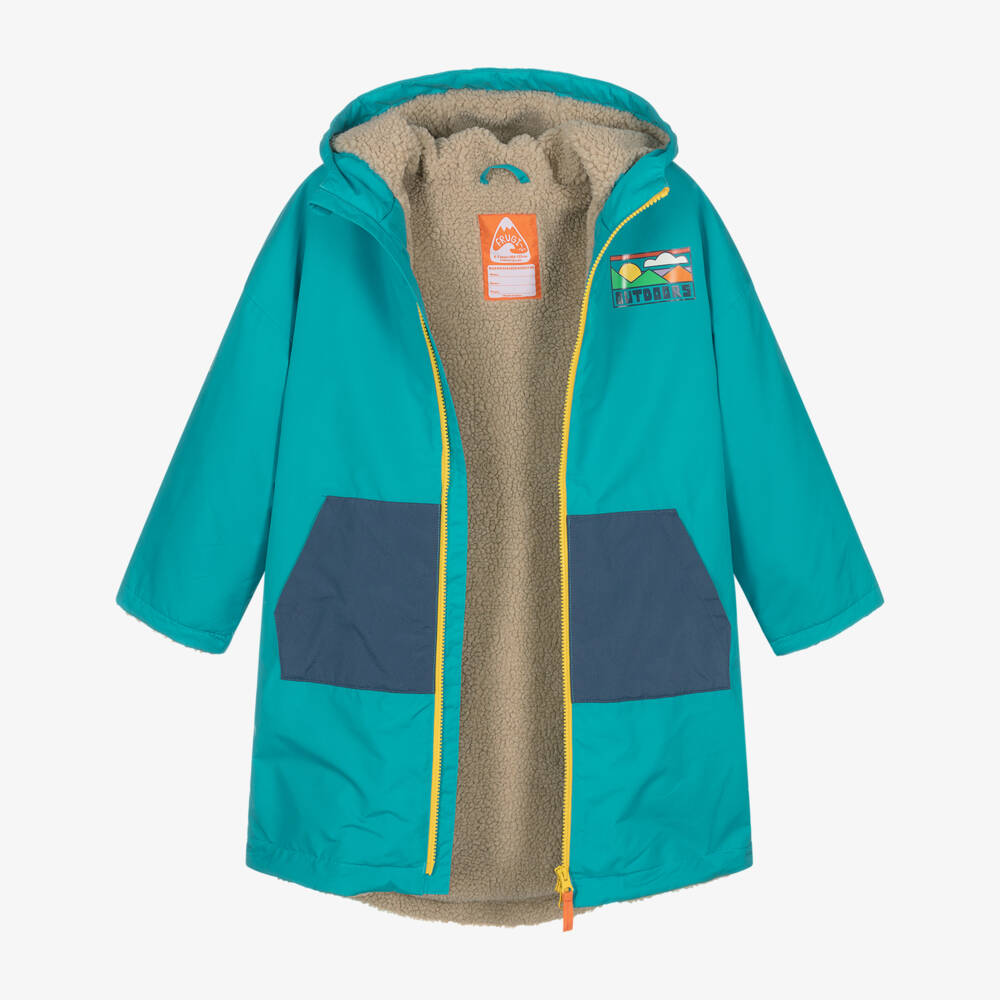 Frugi-Boys Turquoise Blue Changing Coat | Childrensalon Outlet