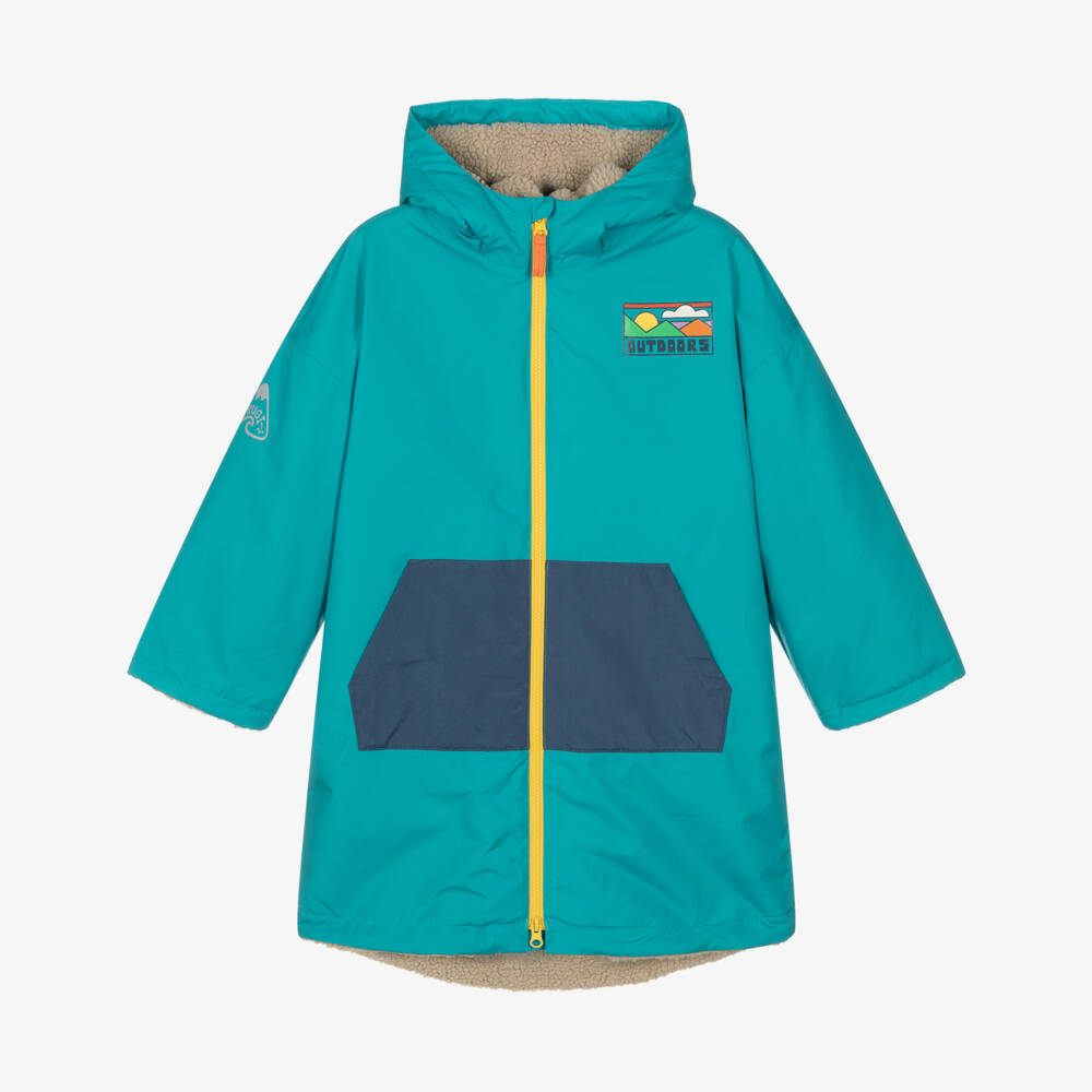 Frugi-Boys Turquoise Blue Changing Coat | Childrensalon Outlet