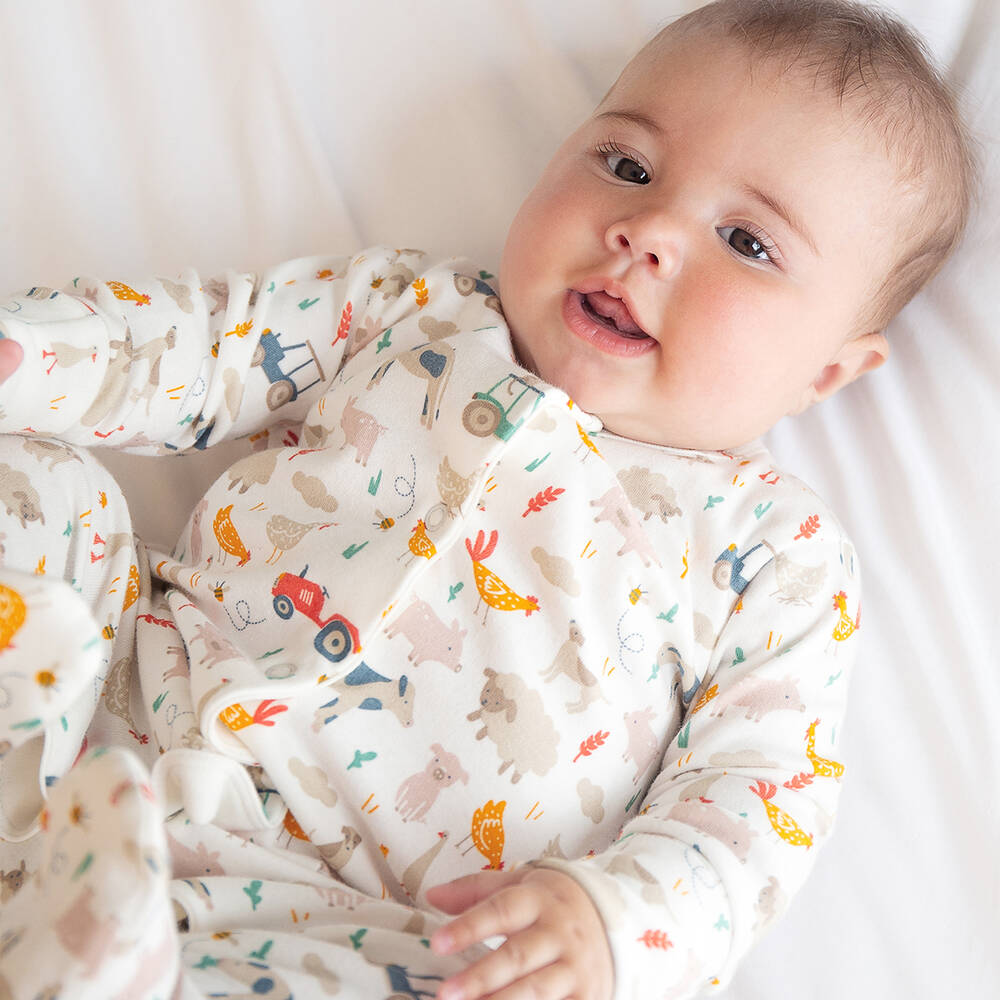Frugi Ensemble grenouillere en coton bio Childrensalon Outlet