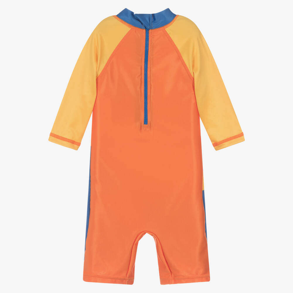 Frugi-Boys Yellow & Blue Beach Sun Suit (UPF50+) | Childrensalon Outlet