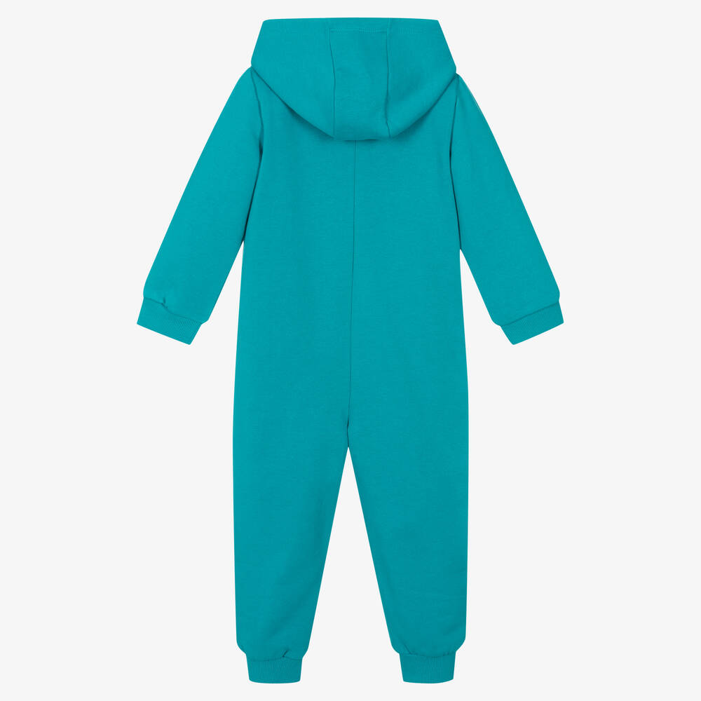 Frugi-Girls Blue Onesie Snuggle Suit | Childrensalon Outlet