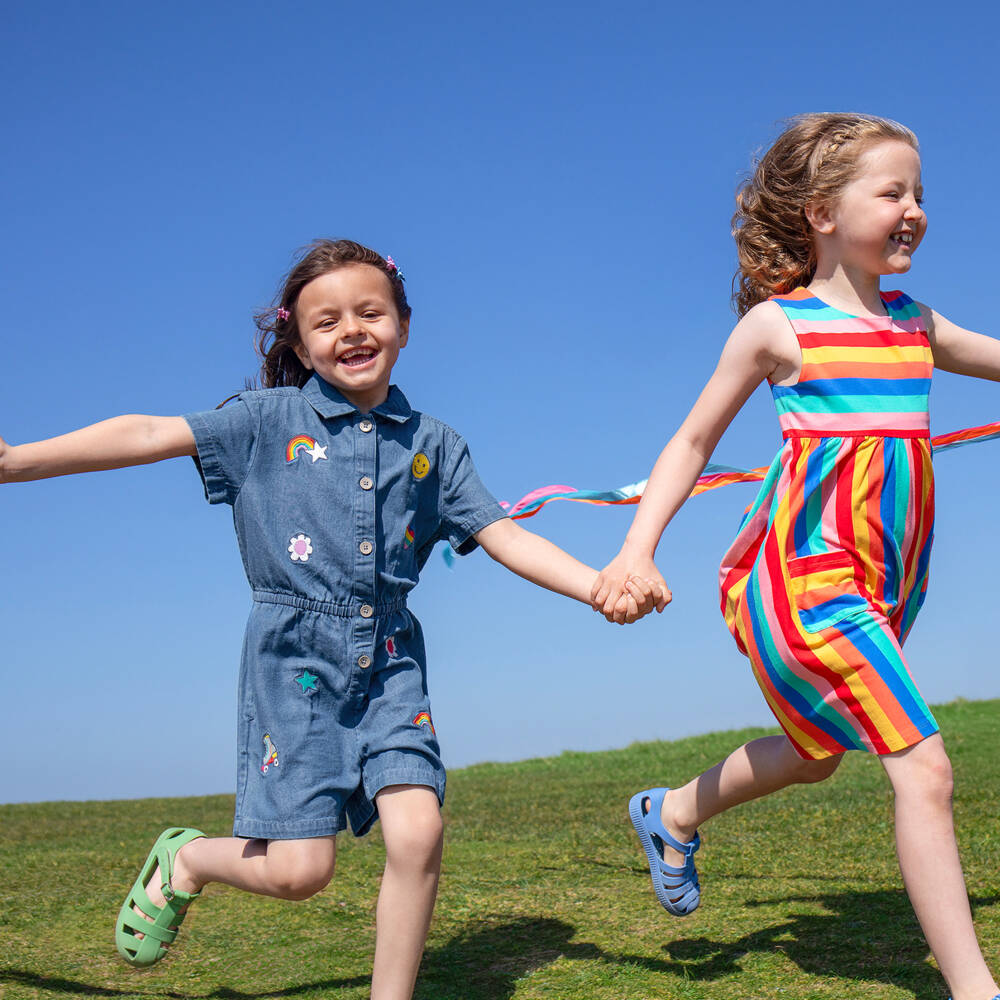 Frugi-Джинсовый комбинезон синий для девочек | Childrensalon Outlet