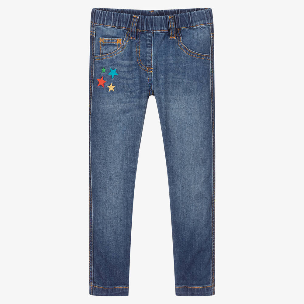 Frugi - Girls Blue Organic Cotton Jeggings | Childrensalon