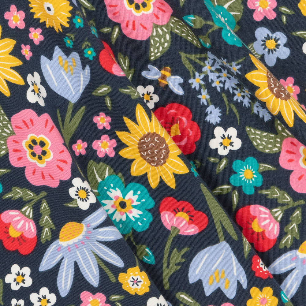 Frugi-Girls Blue Organic Cotton Skater Dress | Childrensalon Outlet