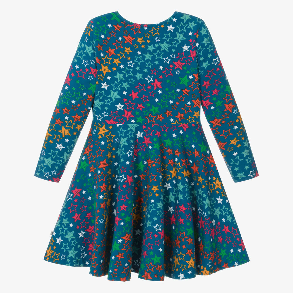 Frugi-Синее платье-скейтер из органического хлопка | Childrensalon Outlet