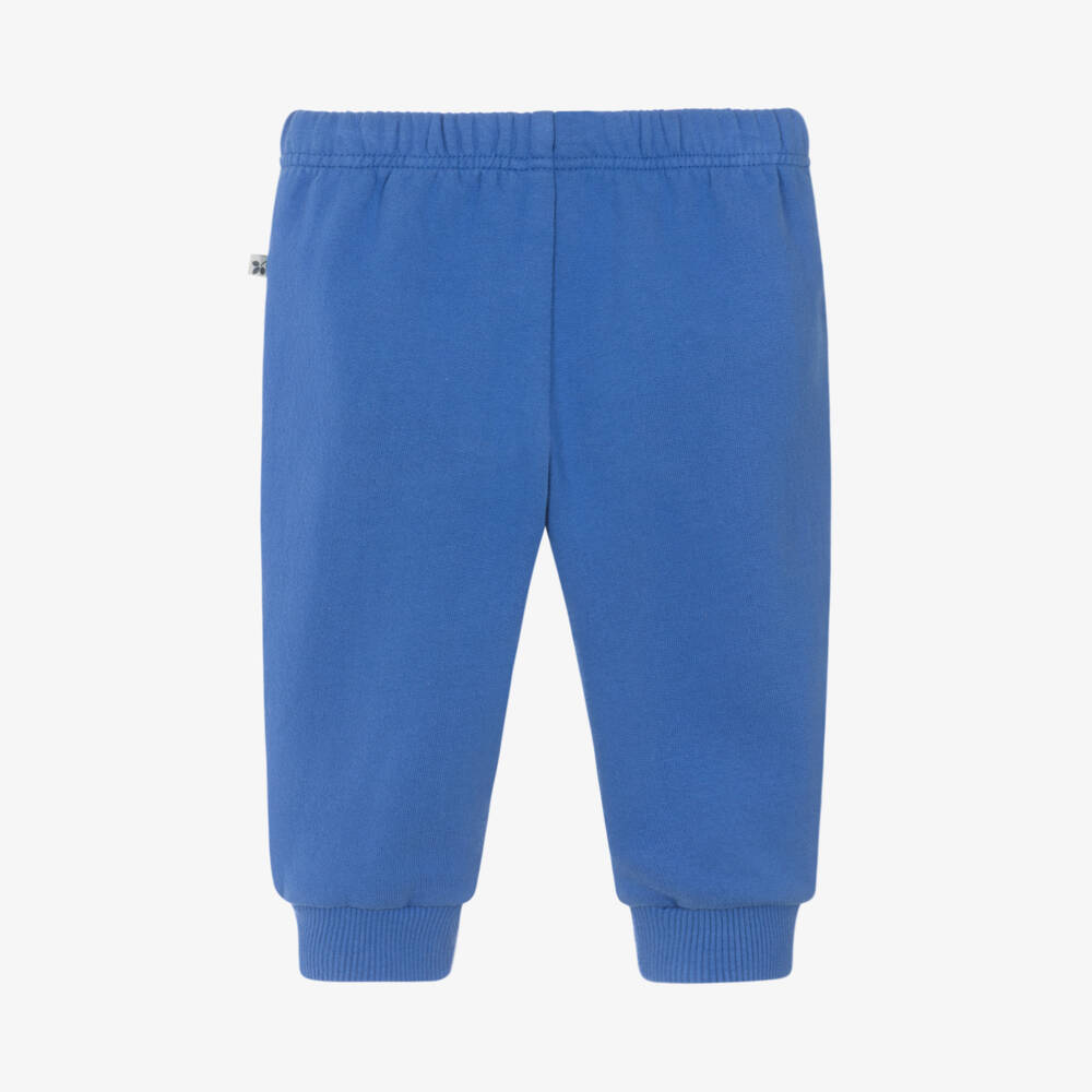 Frugi-Girls Cotton Blue Floral Joggers | Childrensalon Outlet