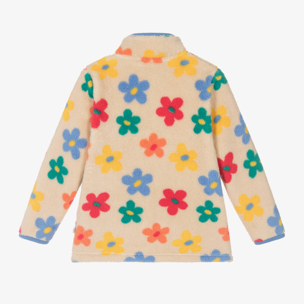 Frugi-Girls Creamy Blossom Fleece Jacket | Childrensalon Outlet