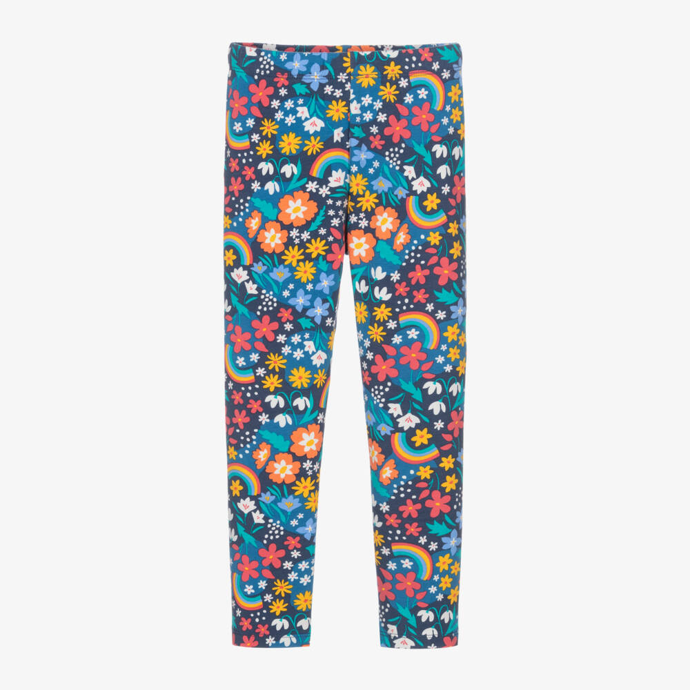 Frugi-Girls Floral Organic Cotton Leggings | Childrensalon Outlet