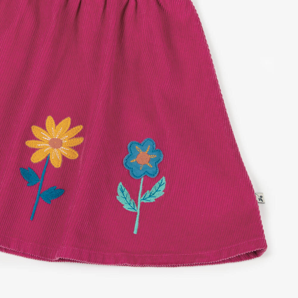 Frugi-Girls Floral Pink Cord Skirt | Childrensalon Outlet