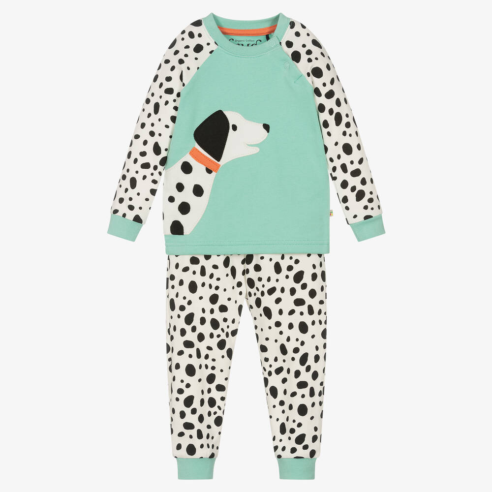 Frugi - Pyjama vert en coton bio fille | Childrensalon