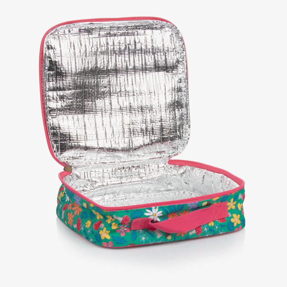 Frugi-Girls Green Woodland Floral Lunch Bag (24cm) | Childrensalon Outlet