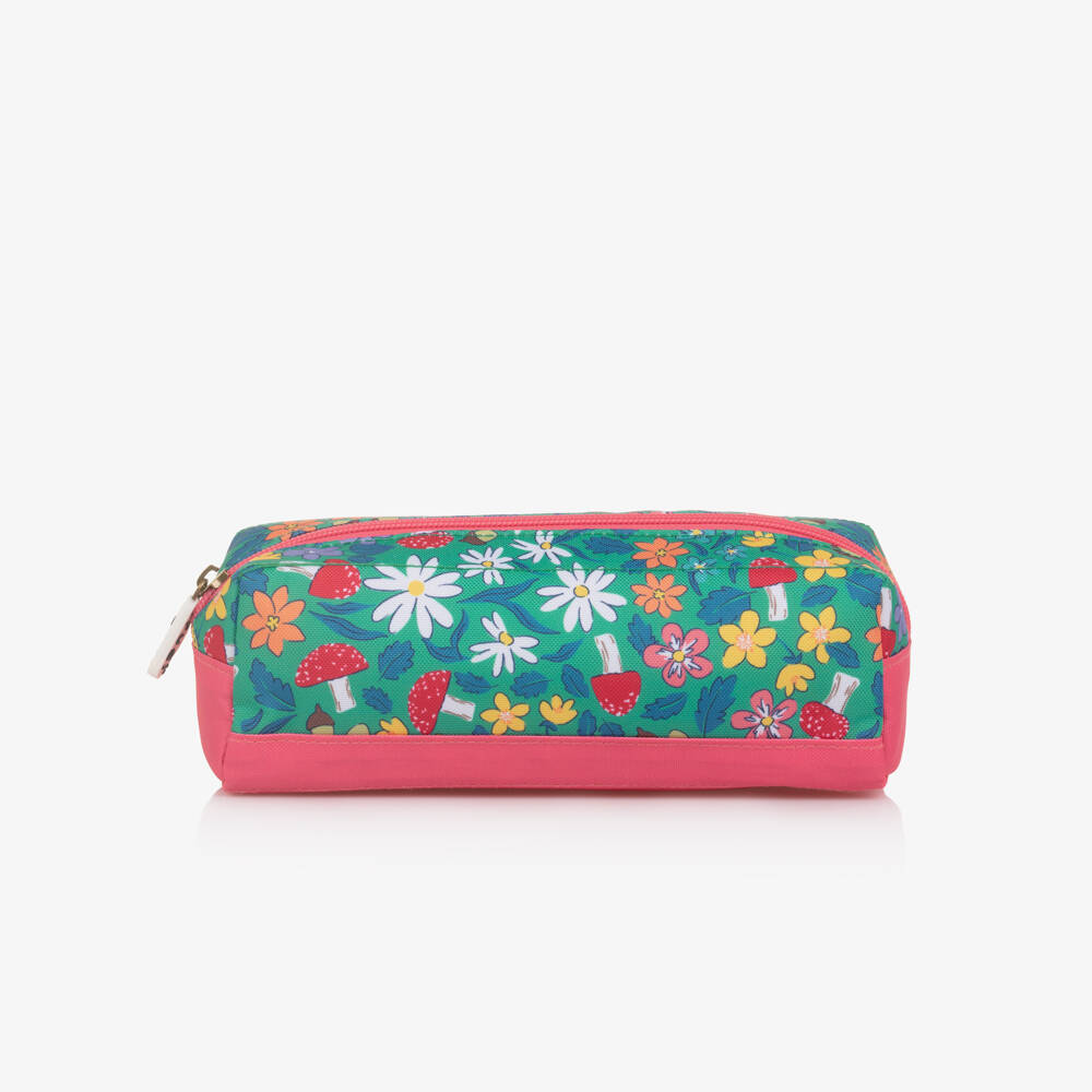 Frugi-Girls Green Woodland Floral Pencil Case (22cm) | Childrensalon Outlet