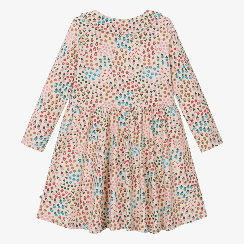 Frugi-Кремовое платье из органического хлопка в цветочек | Childrensalon Outlet