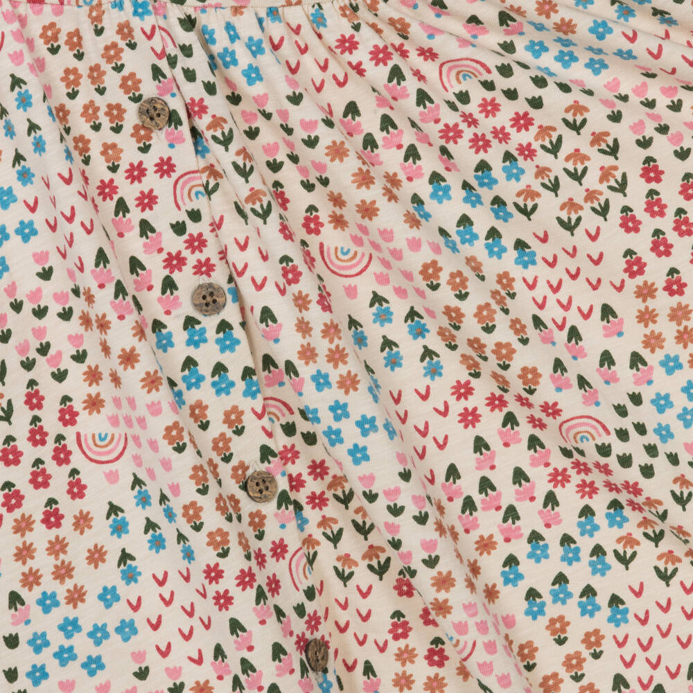 Frugi-Кремовое платье из органического хлопка в цветочек | Childrensalon Outlet