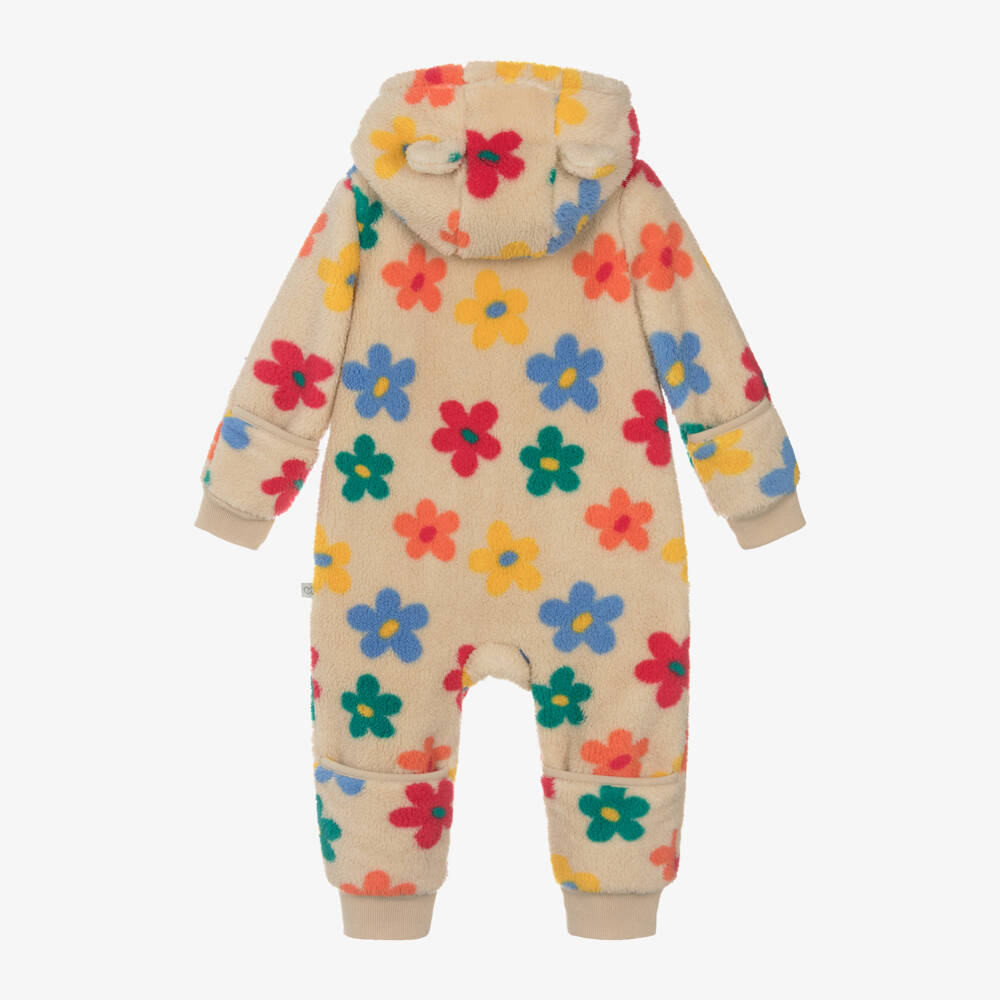Frugi-Girls Ivory Floral Snuggle Suit | Childrensalon Outlet