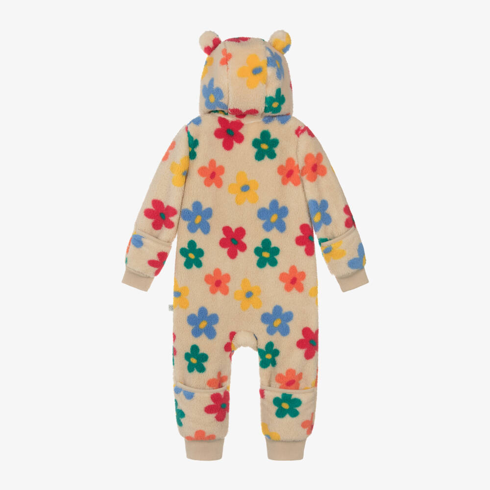 Frugi-Girls Ivory Floral Snuggle Suit | Childrensalon Outlet