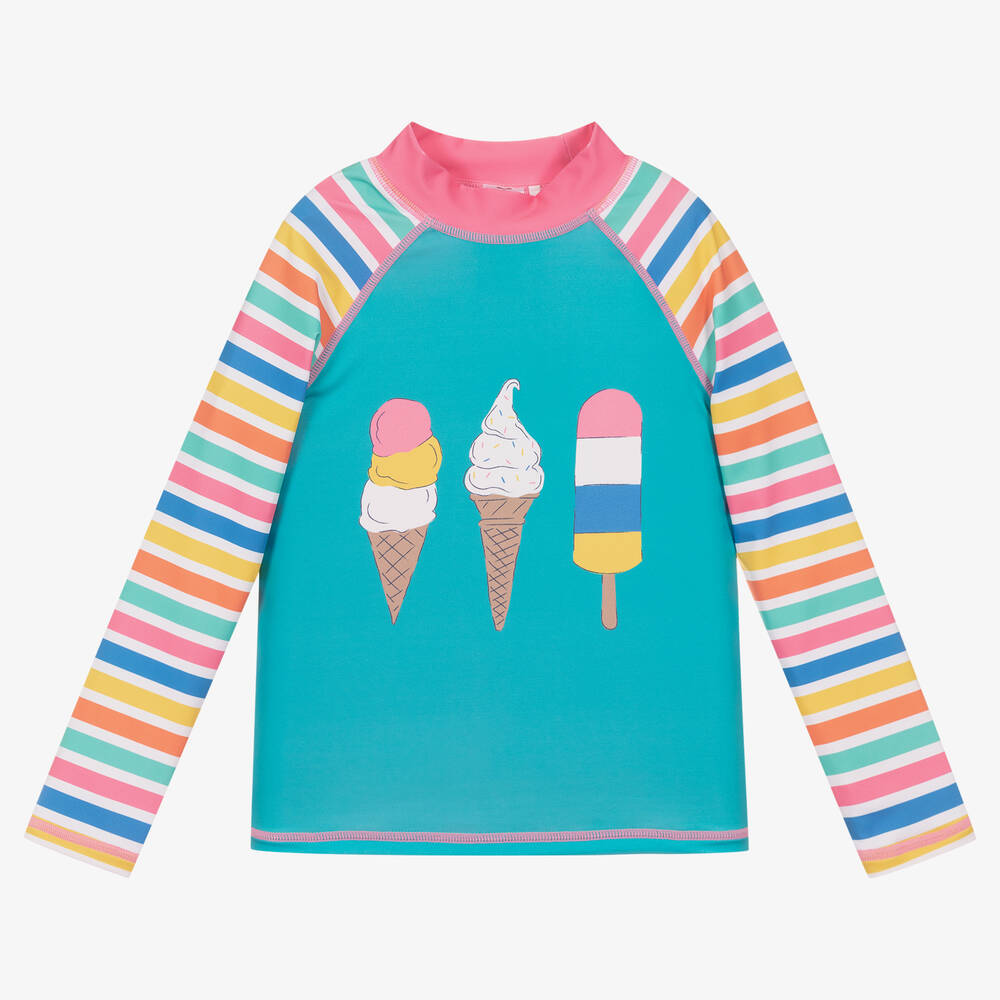 Frugi - Mehrfarbiges Badeoberteil (LSF 50+) | Childrensalon