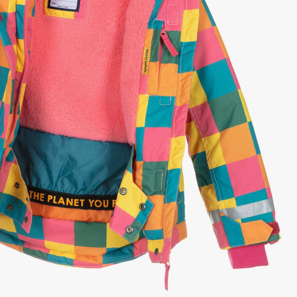 Frugi-Girls Multicoloured Check Ski Jacket | Childrensalon Outlet