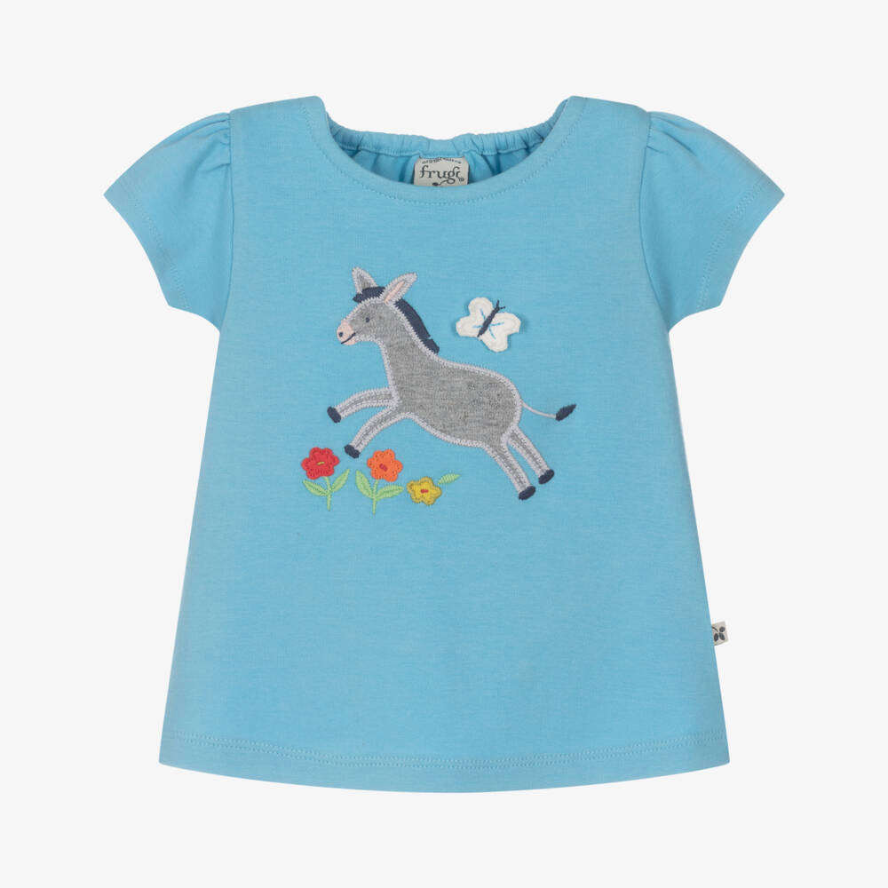 Frugi-تيشيرت حمار للبنات من القطن العضوي | Childrensalon Outlet
