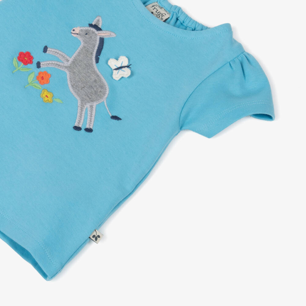 Frugi-تيشيرت حمار للبنات من القطن العضوي | Childrensalon Outlet