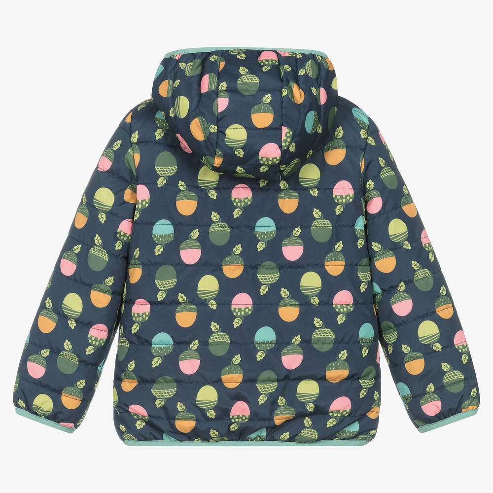 Frugi-Girls Pink & Blue Reversible Jacket | Childrensalon Outlet