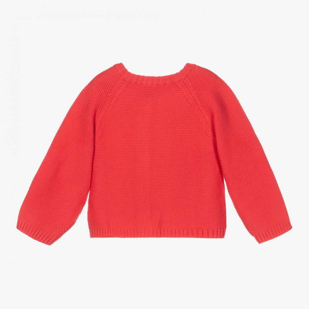 Frugi-Girls Pink Cotton Cardigan  | Childrensalon Outlet